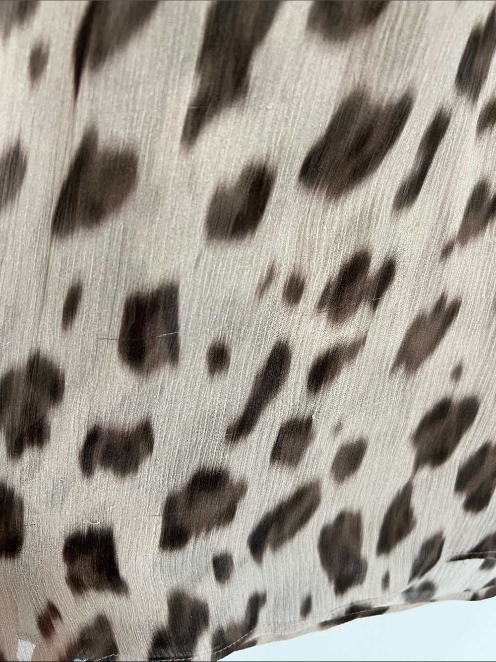 Anine Bing Kacey Silk Leopard Print Blouse Size Medium - Picture 5 of 16